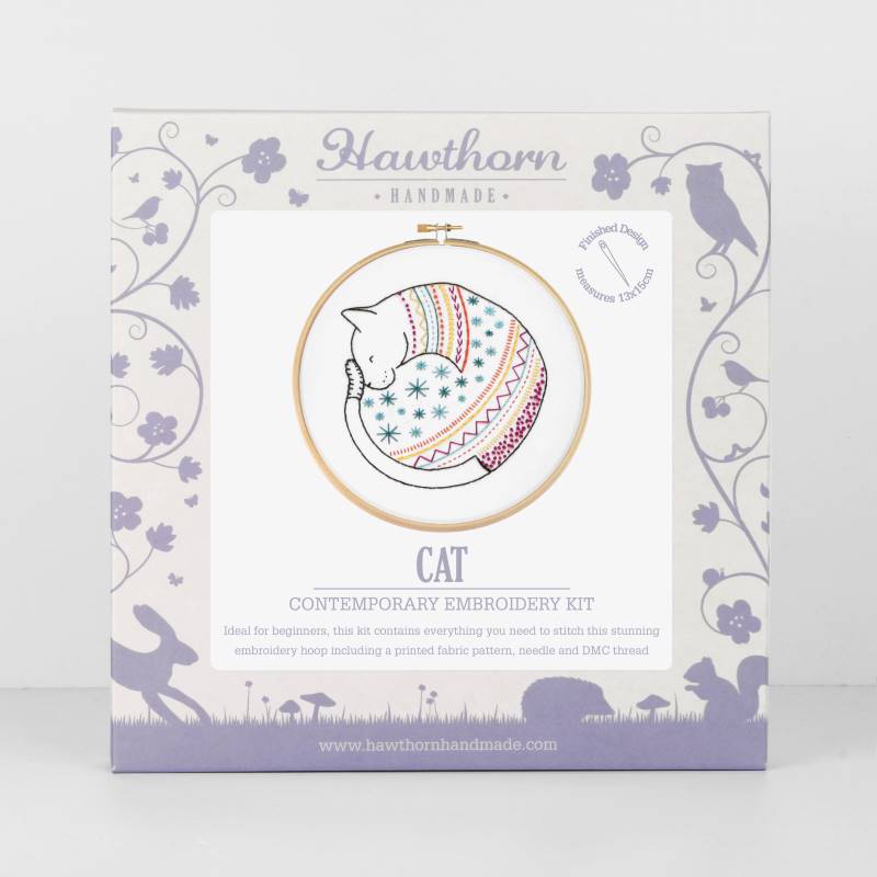 cat embroidery kit 2